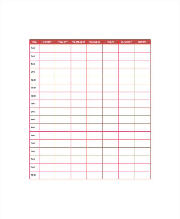 daily sales plan template