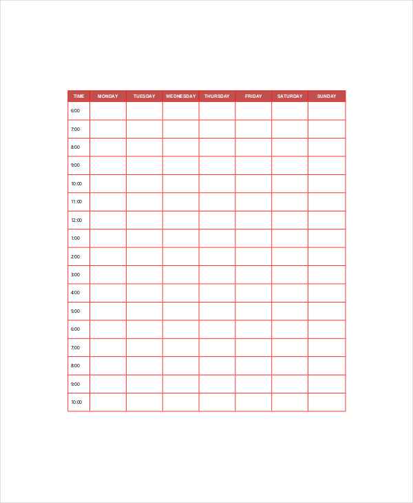 daily sales plan template