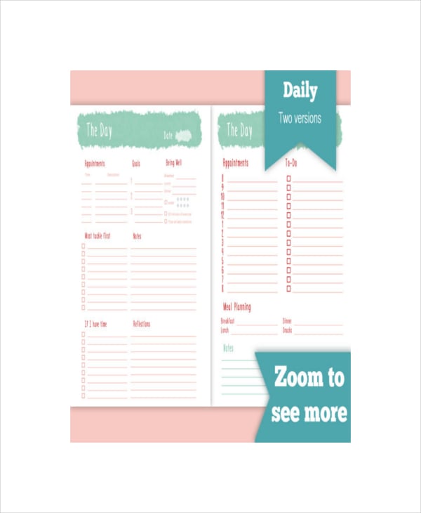 Daily Sales Planner Template 6  Free PDF Documents Download