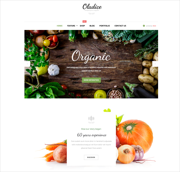 organic farming website template
