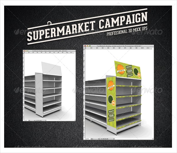 supermarket campaign mock up