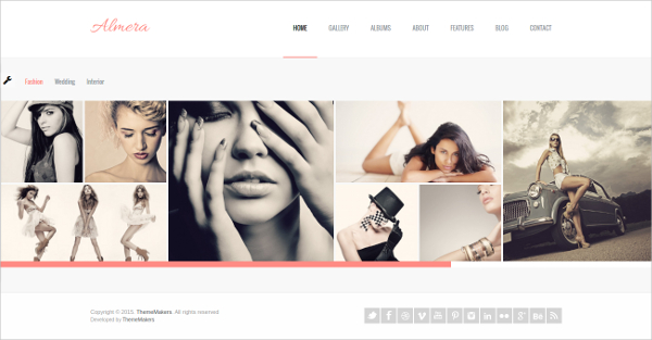 modern art gallery website template