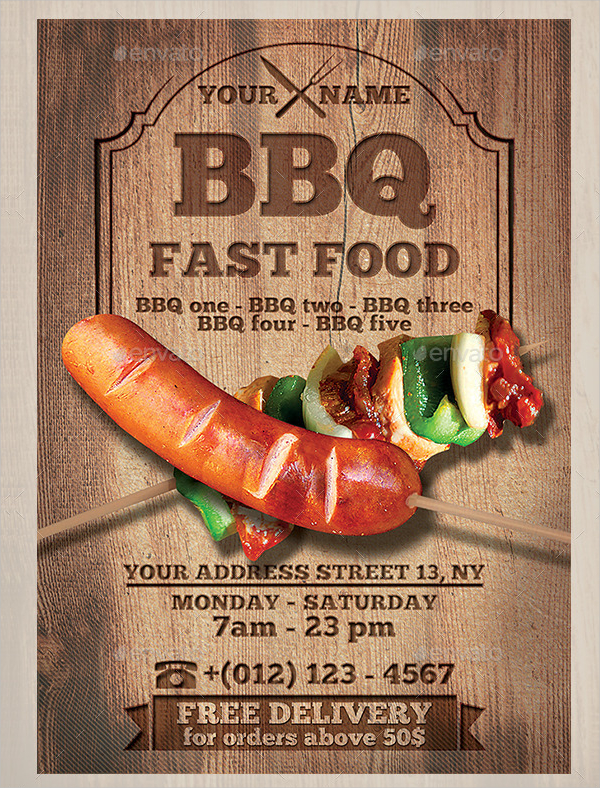 23 Fast Food Flyer Templates Free PSD AI Vector EPS Format 