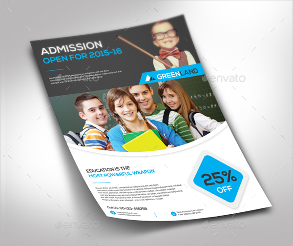 kids school flyer template