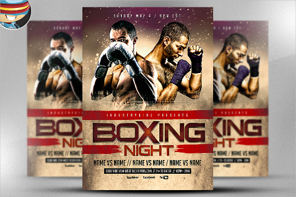 boxing-night-flyer-template