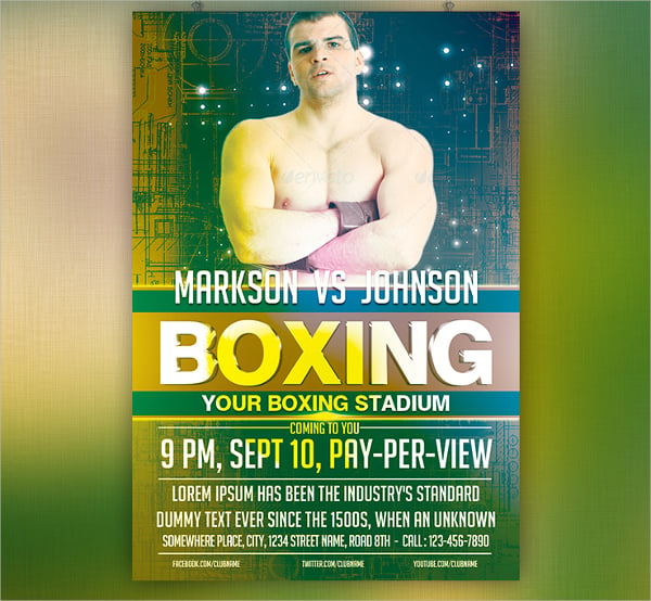 boxing-night-flyer-template1