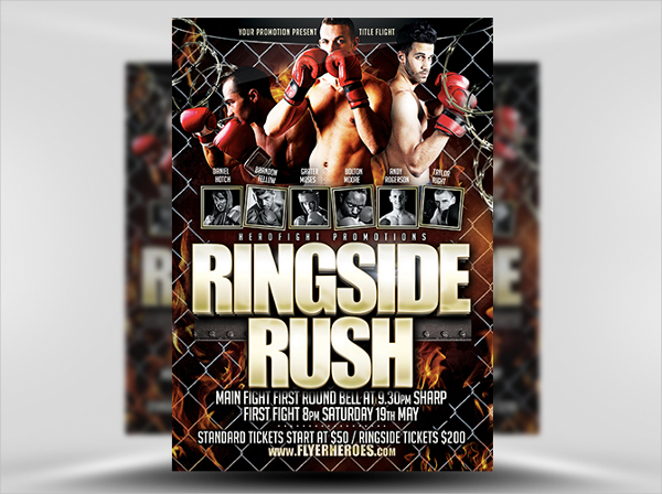 ringside-rush-flyer-template