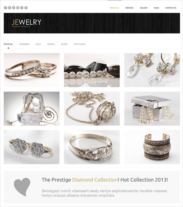 23+ Jewelry Website Themes & Templates | Free & Premium Templates