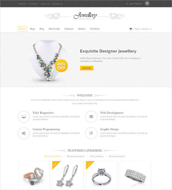 23+ Jewelry Website Themes & Templates