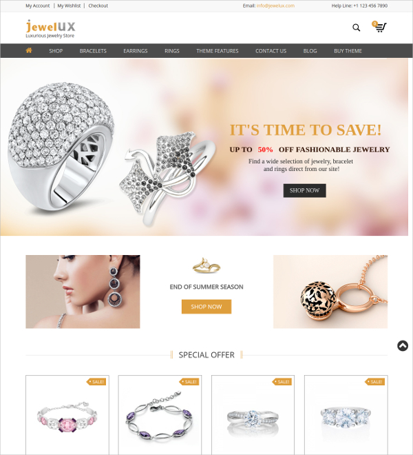 23+ Jewelry Website Themes & Templates