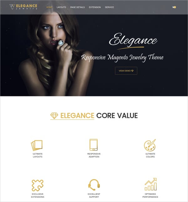 magento jewelry website theme