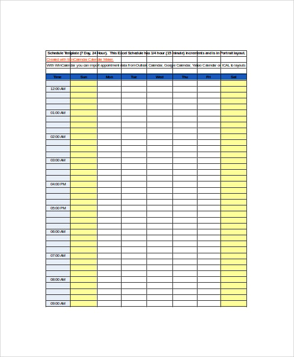 sample academic daily planner for student