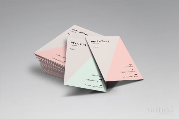triangle business card