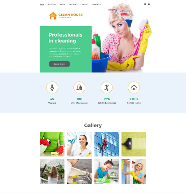 cleaning business services joomla template