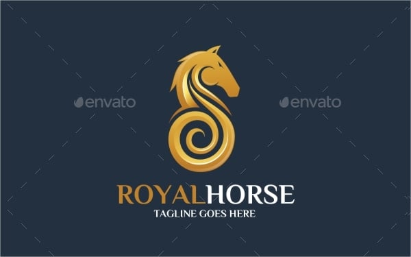 royal horse logo template
