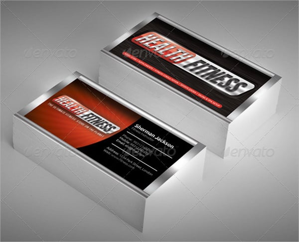 health fitness business card