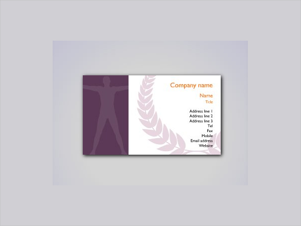 editable fitness business card template