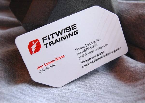 fitwise training business card
