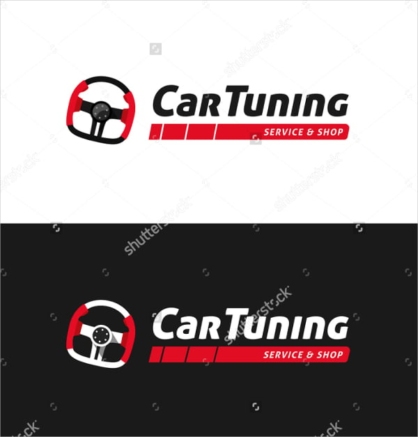 car tuning shop automotive business card