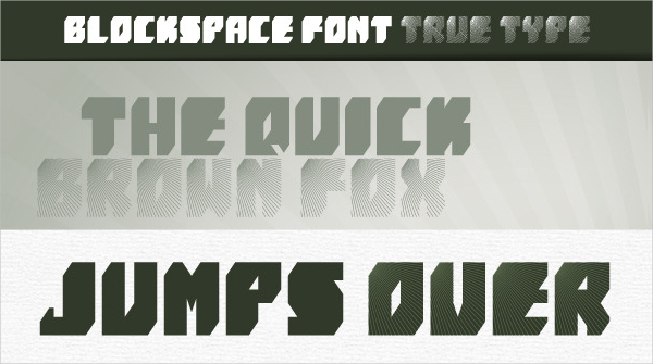 blockspace font