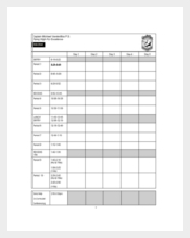 Hourly Planner Template for School