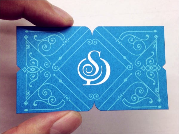 branding die cut business card template