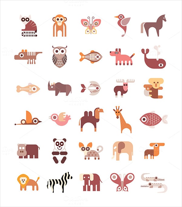 animal-logo-set