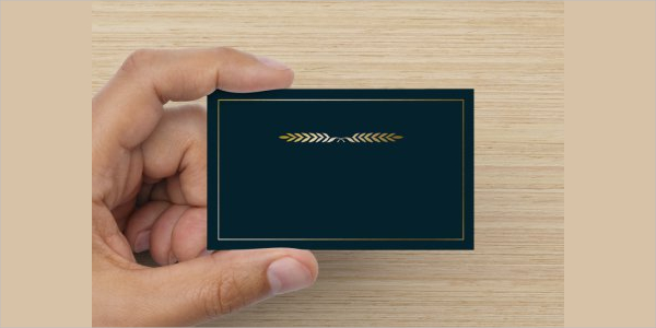 editable embossed business card template