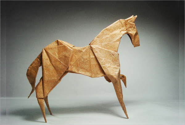 horse paper art
