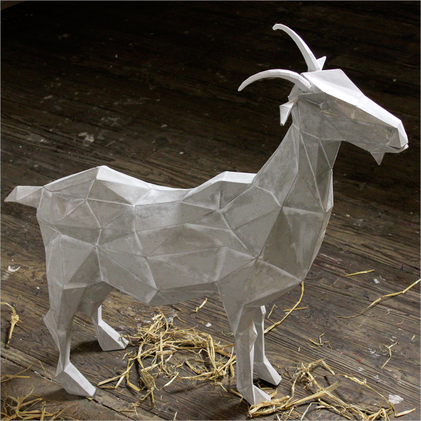 goat paper art