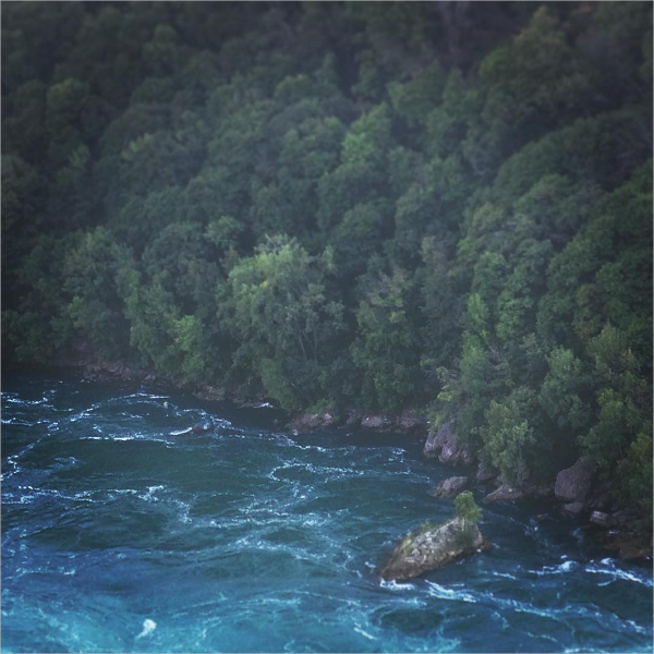 contrast photography of flowing lake