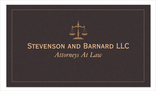 classic lawyer attorney business card