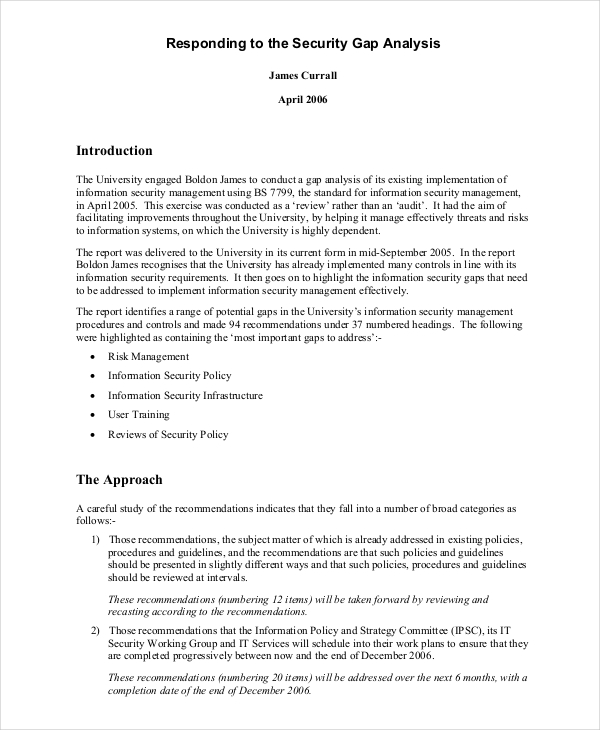 10+ Free Gap Analysis Templates Word, Excel, PDF