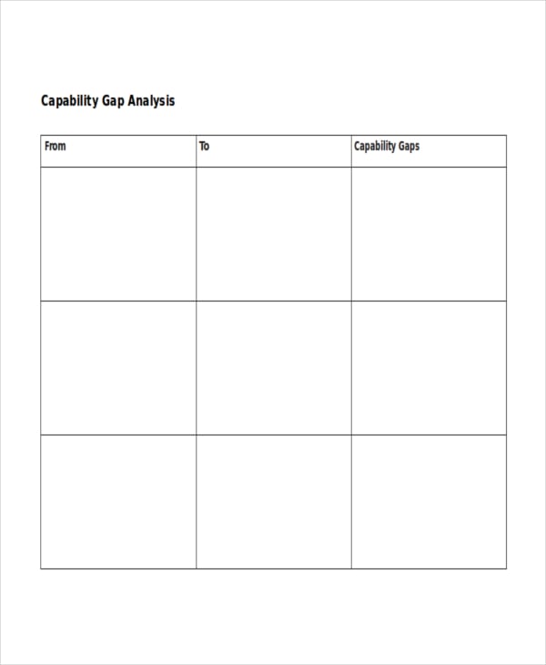 10+ Free Gap Analysis Templates - Word, Excel, PDF