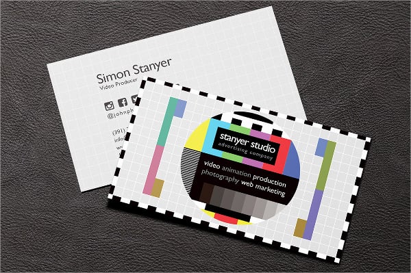 video producer business card
