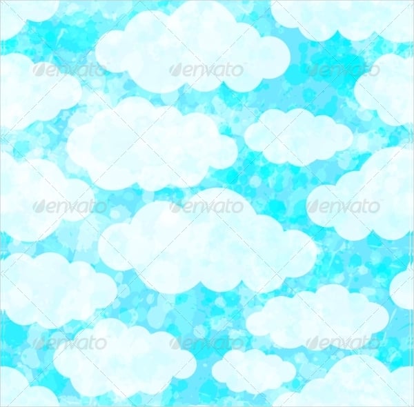 seamless clouds pattern