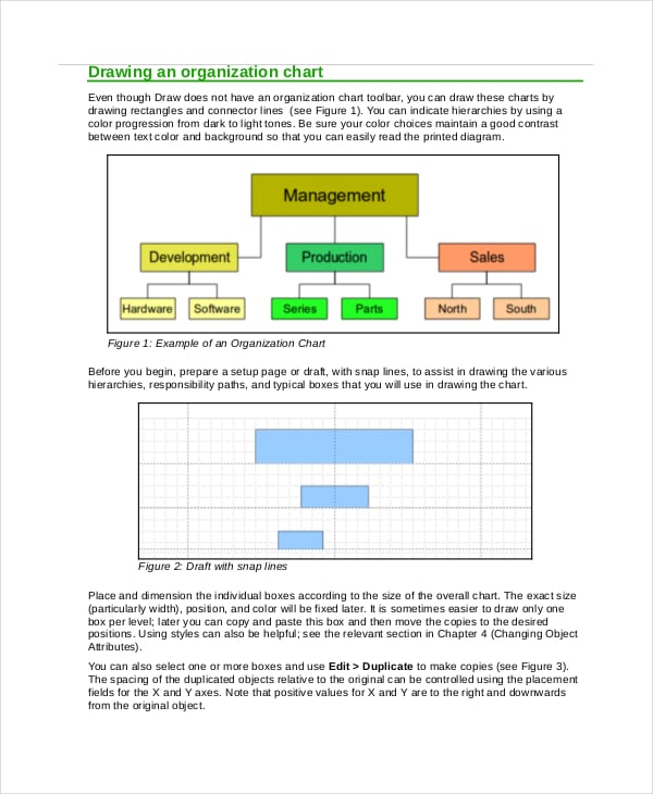 free organizational flow chart template