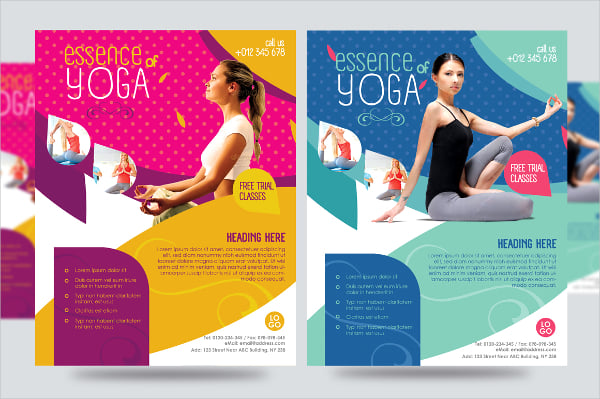 corporate yoga flyer