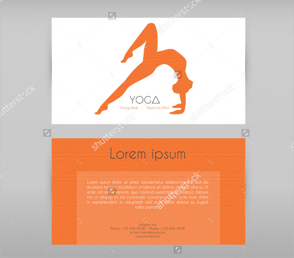vector yoga flyer template