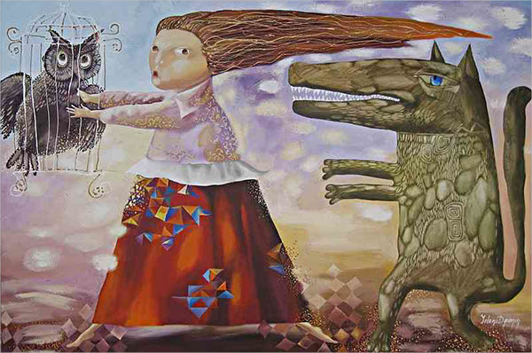 kids art deco painting