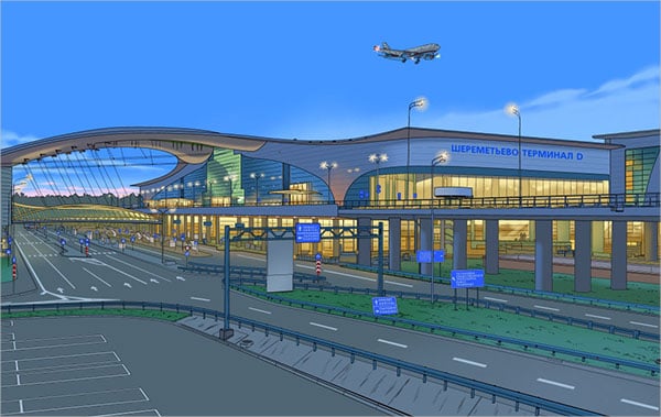airport illo illustration