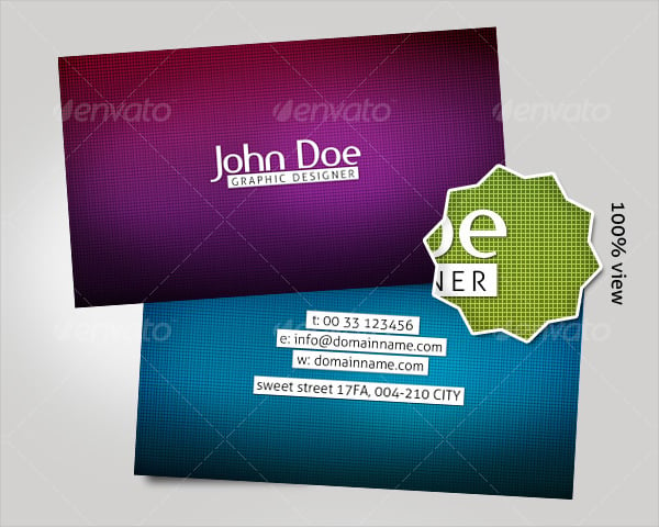 modern magnetic business card