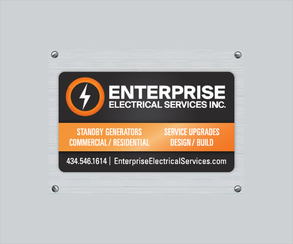 enterprise magnetic design business card template