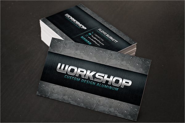 double sided metal business card