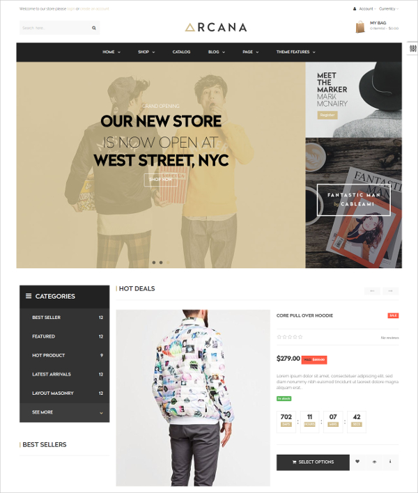 fashion clothing shopify blog theme