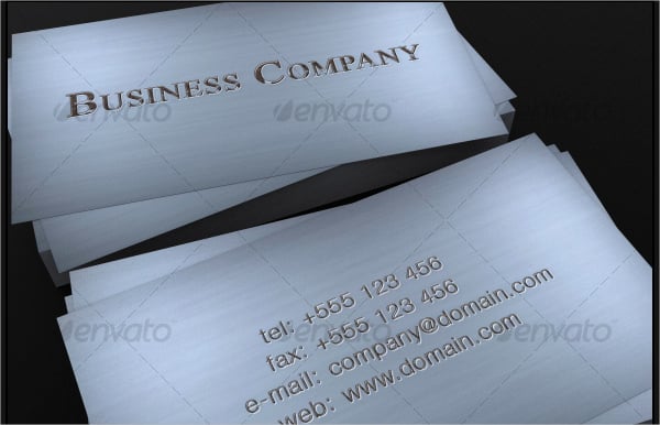 rusty metal business card