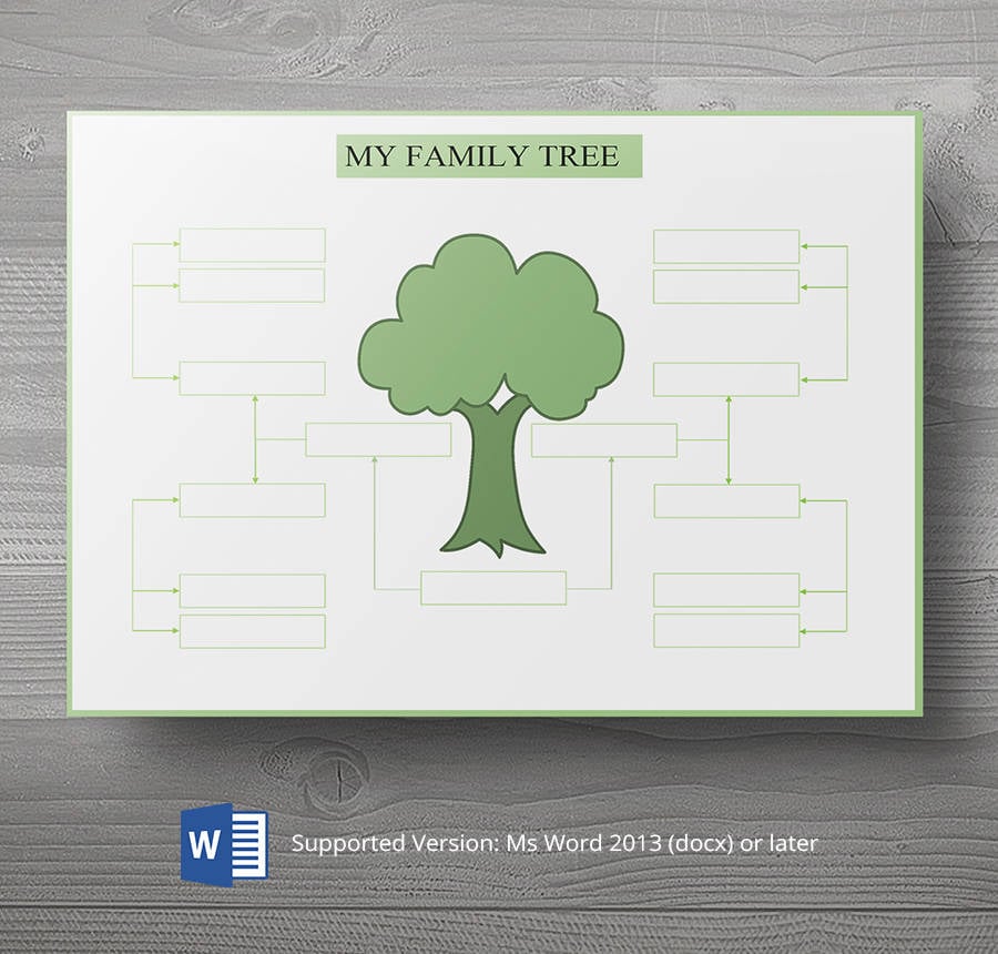 8+ Free Family Tree Templates - Three Generation, Inversed, Large