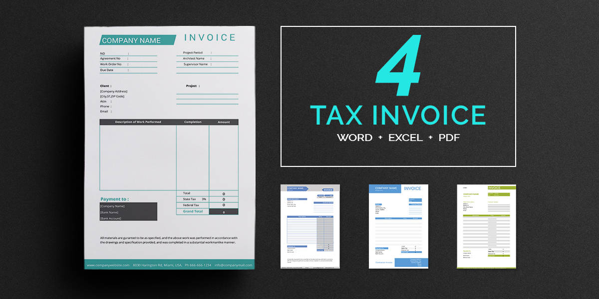 tax invoice templates