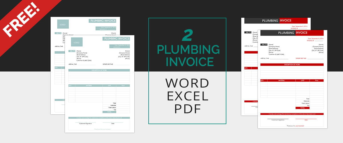 plumbing invoice templates