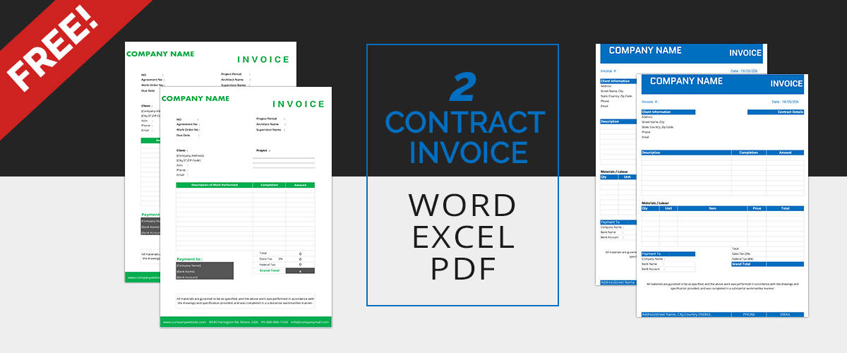 contract invoice templates